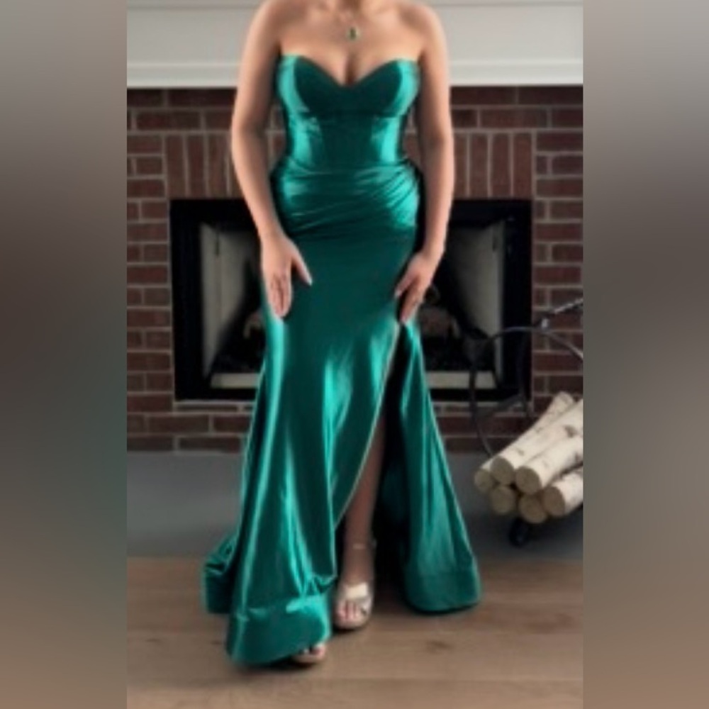 Sherri Hill Prom Dress 55927-Emerald